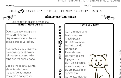 gênero textual poema